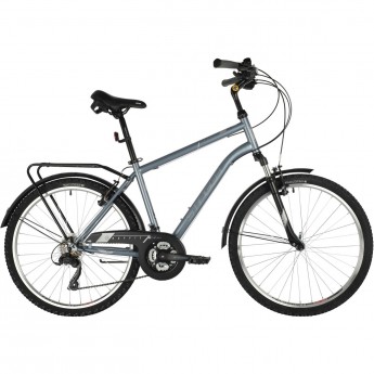 Дорожный велосипед STINGER TRAFFIC серый с рамой 18" 26SHV.TRAFFIC.18GR10