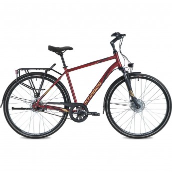 Дорожный велосипед STINGER VANCOUVER EVO коричневый с рамой 60см 700AHR.VANCEVO.60BN1