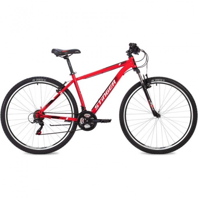 Горный велосипед STINGER CAIMAN 29" красный с рамой 18" 29SHV.CAIMAN.18RD2