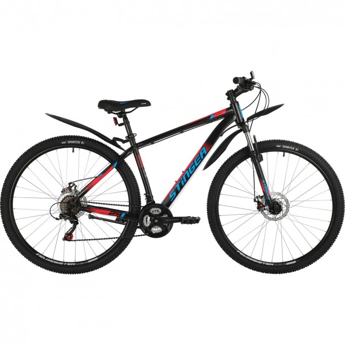 Горный велосипед STINGER CAIMAN D 29" черный с рамой 20" 29SHD.CAIMAND.20BK1