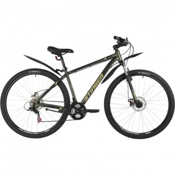 Горный велосипед STINGER CAIMAN D 29" черный с рамой 22" 29SHD.CAIMAND.22GN1