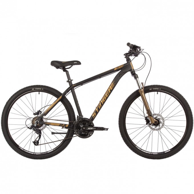Горный велосипед STINGER ELEMENT PRO 27.5", рама 18", золотистый, 2023 27AHD.ELEMPRO.18GD3