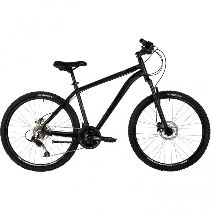 Горный велосипед STINGER ELEMENT PRO MS 26" черный с рамой 16" 26AHD.ELEMPRO.16BK10