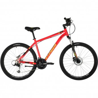 Горный велосипед STINGER ELEMENT PRO MS 26" красный с рамой 16" 26AHD.ELEMPRO.16RD10