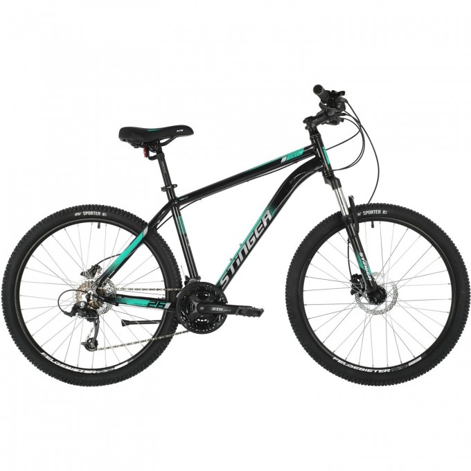 Горный велосипед STINGER ELEMENT PRO MS 26" зелёный с рамой 18" 26AHD.ELEMPRO.18GN10