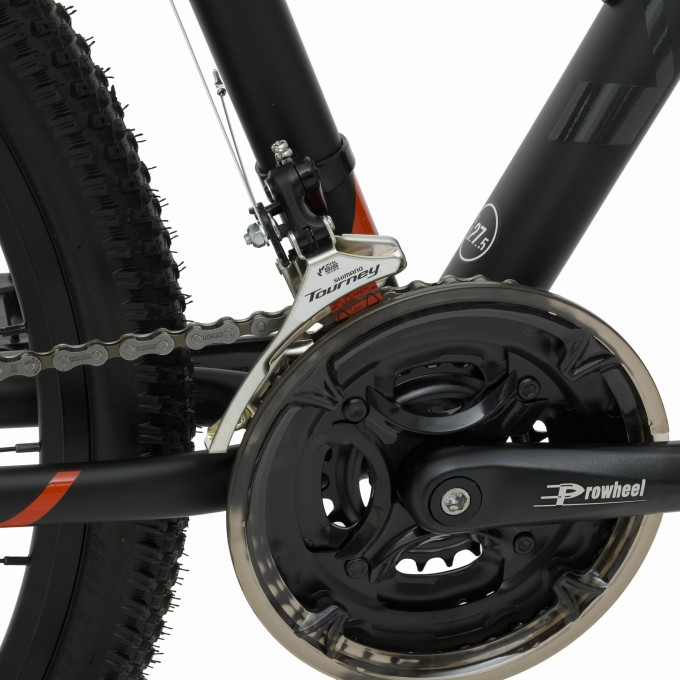 Горный велосипед STINGER ELEMENT PRO SE 27.5" черный с рамой 20" 27AHD.ELEMPRO.20BK22