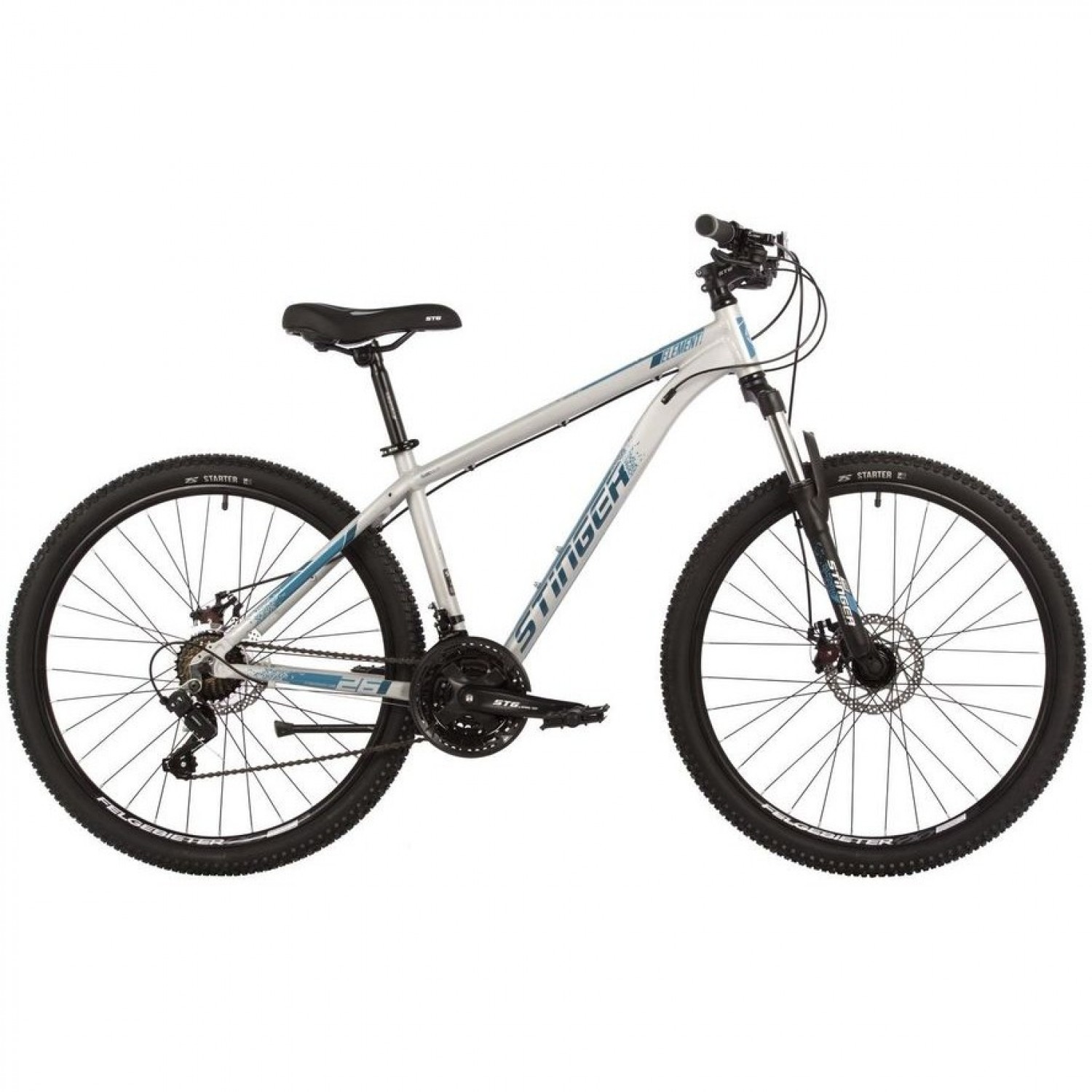 Горный велосипед STINGER ELEMENT STD 26" серый с рамой 16" 26AHD ...