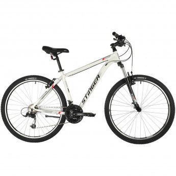 Горный велосипед STINGER ELEMENT STD MS 27" белый с рамой 20" 27AHV.ELEMSTD.20WH10
