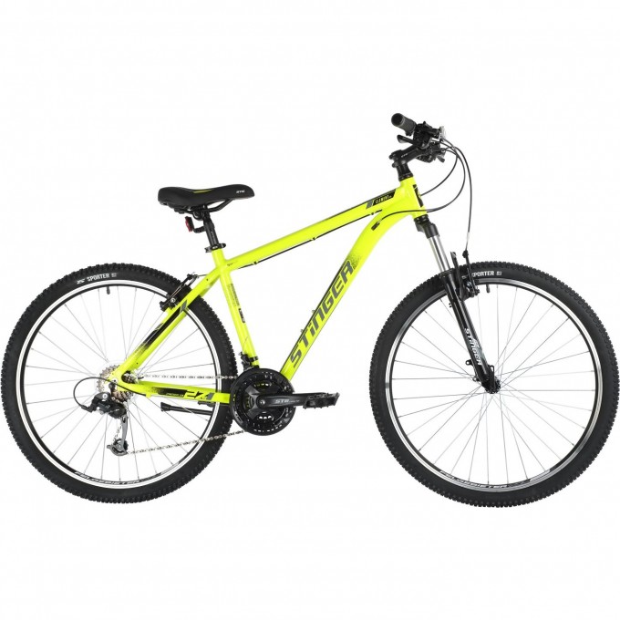 Горный велосипед STINGER ELEMENT STD MS 27" зелёный c рамой 16" 27AHV.ELEMSTD.16GN10