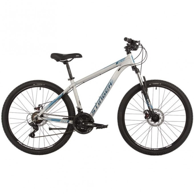 Горный велосипед STINGER ELEMENT STD SE 26" серый с рамой 14" 26AHD.ELEMSTD.14GR22