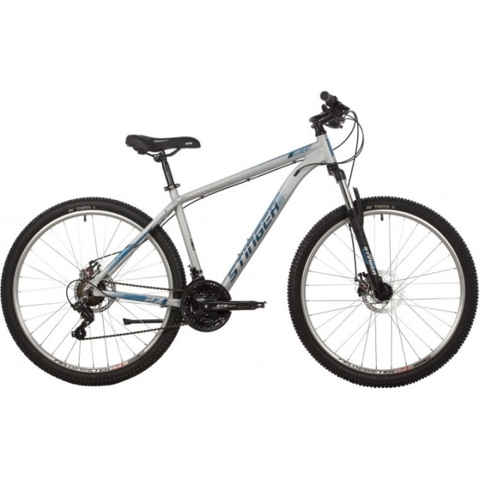 Горный велосипед STINGER ELEMENT STD SE 27.5" серый с рамой 18" 27AHD.ELEMSTD.18GR22