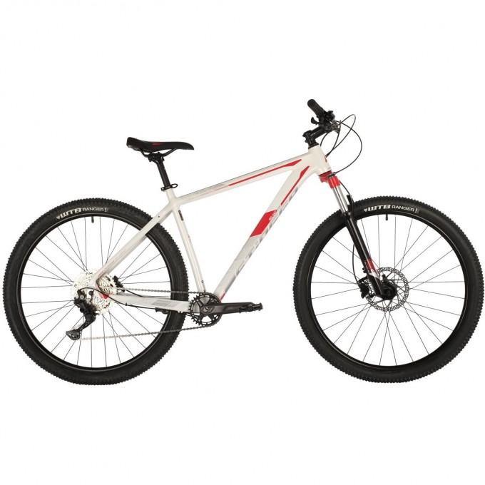 Горный велосипед STINGER RELOAD EVO 29" белый-красный с рамой 18" 29AHD.RELOEVO.18WH1