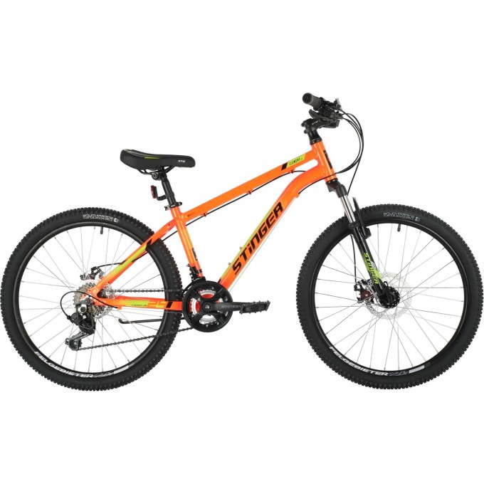 Подростковый велосипед STINGER ELEMENT EVO оранжевый с рамой 12" 24AHD.ELEMEVO.12OR1