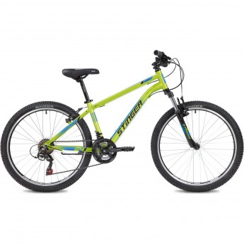 Подростковый велосипед STINGER ELEMENT STD MS зеленый с рамой 12" 24AHV.ELEMSTD.12GN10