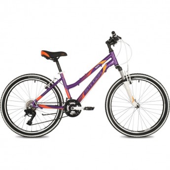 Подростковый велосипед STINGER LAGUNA 24" фиолетовый с рамой 12" 24AHV.LAGUNA.12VT2