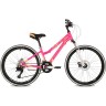 Подростковый велосипед STINGER LAGUNA D 24" розовый с рамой 14" 24AHD.LAGUNAD.14PK2
