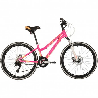 Подростковый велосипед STINGER LAGUNA D розовый с рамой 12" 24AHD.LAGUNAD.12PK10