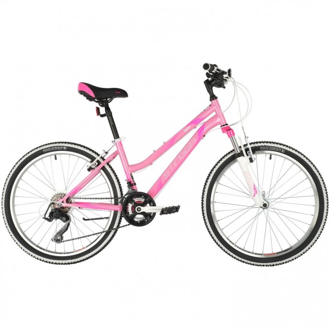 Подростковый велосипед STINGER LATINA розовый с рамой 12" 24SHV.LATINA.12PK10