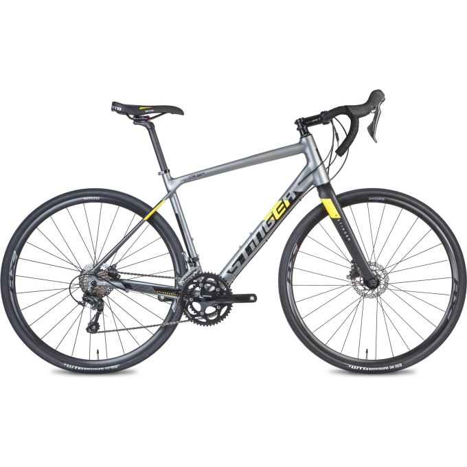 Шоссейный велосипед STINGER STREAM PRO серый с рамой 56см 700AHD.STRPRO.56GR1
