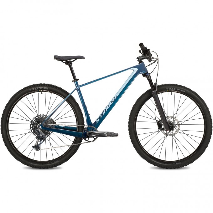 Велосипед STINGER 29" GENESIS EVO синий, карбон, размер LG 29CHD.GNSEVO.LGBL4