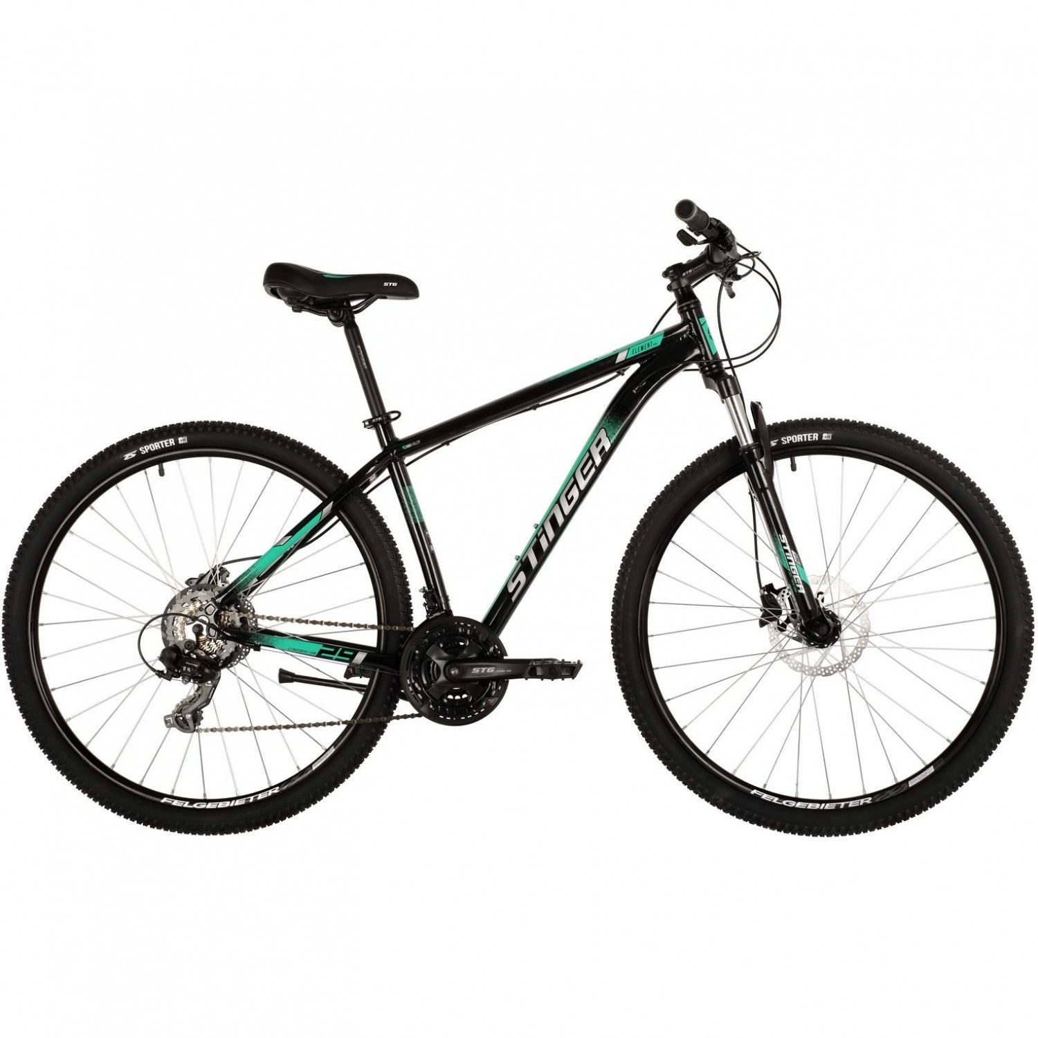 Велосипед STINGER ELEMENT PRO 26", рама 14", зеленый 26AHD.ELEMPRO ...